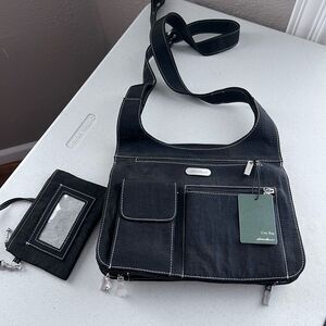 Eddie Bauer Black  Crossbody Messenger Handbag
